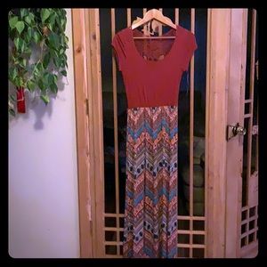 Boho Lacework Maxi Dress